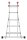 Hailo Gelenkleiter M80 silber 4x 5 Sprossen, H: 141,0 cm