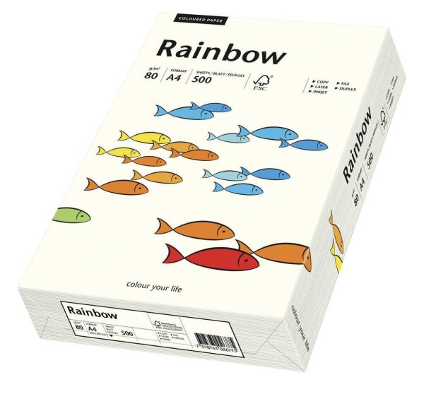 Rainbow Kopierpapier DIN A4 80 g/qm 500 Blatt