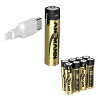 ANSMANN USB-Akkus mit Ladekabel Premium Li-Ion Micro AAA...