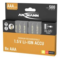 ANSMANN USB-Akkus mit Ladekabel Premium Li-Ion Micro AAA...