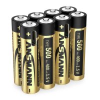 ANSMANN USB-Akkus mit Ladekabel Premium Li-Ion Micro AAA 400 mAh, 8 St.