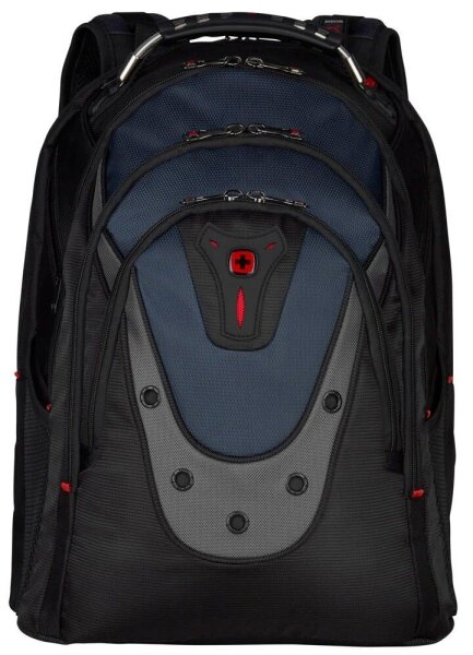 WENGER Laptop-Rucksack Ibex Kunstfaser schwarz/blau bis 43,2 cm (17 Zoll)