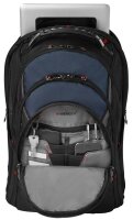 WENGER Laptop-Rucksack Ibex Kunstfaser schwarz/blau bis 43,2 cm (17 Zoll)