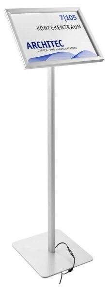 SPRINTIS Infoständer LED silber DIN A3 29,7 x 42,0 x 120,0 cm, 1 St.