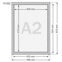 SPRINTIS  Klapprahmen silber 42,0 x 59,4 cm, 2 St.