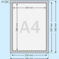 SPRINTIS  Klapprahmen silber 21,0 x 29,7 cm, 3 St.