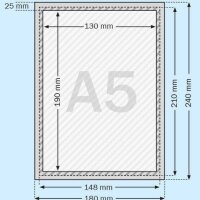 SPRINTIS  Klapprahmen silber 14,8 x 21,0 cm, 3 St.