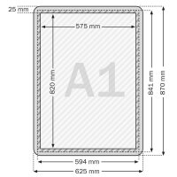 SPRINTIS  Klapprahmen silber 59,4 x 84,1 cm, 1 St.