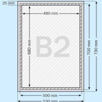 SPRINTIS  Klapprahmen silber 50,0 x 70,0 cm, 1 St.