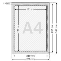 SPRINTIS  Klapprahmen silber 21,0 x 29,7 cm, 2 St.