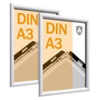 SPRINTIS  Brandschutz-Klapprahmen silber 29,7 x 42,0 cm,...