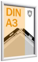 SPRINTIS  Brandschutz-Klapprahmen silber 29,7 x 42,0 cm,...
