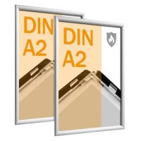 SPRINTIS  Brandschutz-Klapprahmen silber 42,0 x 59,4 cm,...