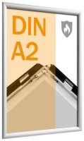 SPRINTIS  Brandschutz-Klapprahmen silber 42,0 x 59,4 cm,...