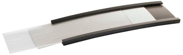 SPRINTIS Etikettenhalter magnetisch schwarz 8,0 x 2,5 cm, 100 St.