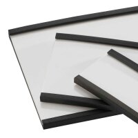 SPRINTIS Etikettenhalter magnetisch schwarz 10,0 x 3,0 cm, 100 St.