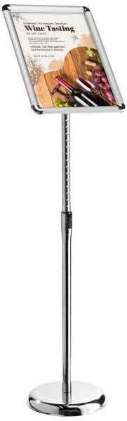 SPRINTIS Infoständer ELEVATE silber DIN A3 29,7 x 42,0 x 65,0 - 100,0 cm, 1 St.