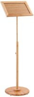 SPRINTIS Infoständer BAMBOO Holz DIN A4 21,0 x 29,7 x 80,0 - 120,0 cm, 1 St.