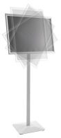 SPRINTIS Infoständer FLEX silber DIN A2 42,0 x 59,4 x 110,0 cm, 1 St.