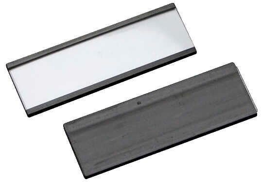 SPRINTIS Etikettenhalter magnetisch schwarz 8,0 x 2,5 cm, 2x 100 St.