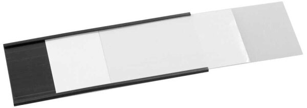 SPRINTIS Etikettenhalter magnetisch schwarz 15,0 x 6,0 cm, 100 St.