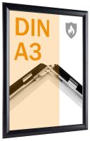 SPRINTIS  Brandschutz-Klapprahmen schwarz 29,7 x 42,0 cm,...