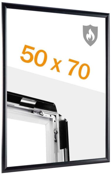 SPRINTIS  Brandschutz-Klapprahmen schwarz 50,0 x 70,0 cm, 1 St.