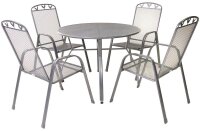 greemotion Gartentisch Toulouse grau rund 100,0 x 100,0 x 74,0 cm