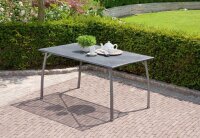 greemotion Gartentisch Toulouse grau rechteckig 140,0 x 90,0 x 74,0 cm