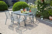 greemotion Gartentisch Toulouse grau rechteckig 140,0 x 90,0 x 74,0 cm