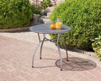greemotion Gartentisch Toulouse grau rund 80,0 x 80,0 x 74,0 cm