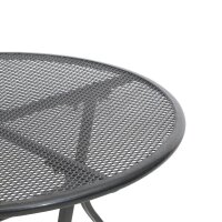 greemotion Gartentisch Toulouse grau rund 80,0 x 80,0 x 74,0 cm