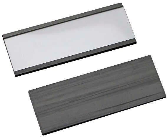 SPRINTIS Etikettenhalter magnetisch schwarz 10,0 x 3,0 cm, 2x 100 St.