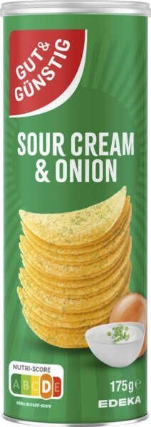 GUT&GÜNSTIG Sour Cream Chips 175,0 g, 1 St.