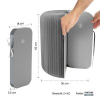 meet powered by PAPERFLOW Falthocker Flexistool grau, 1 St.