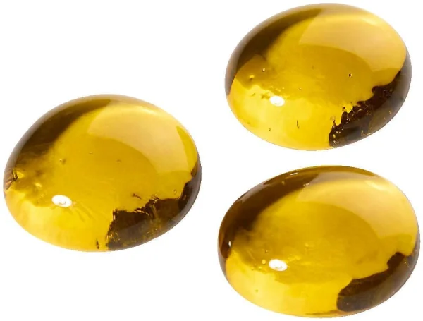 GLOREX Muggelsteine gelb Glasnuggets Ø 20,0 mm,...