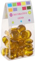 GLOREX Muggelsteine gelb Glasnuggets Ø 20,0 mm,...