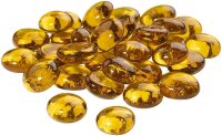 GLOREX Muggelsteine gelb Glasnuggets Ø 20,0 mm, 200,0 g, 1 Pack