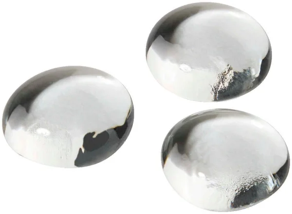 GLOREX Muggelsteine transparent Glasnuggets Ø 20,0...