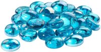 GLOREX Muggelsteine hellblau Glasnuggets Ø 20,0 mm, 200,0 g, 1 Pack
