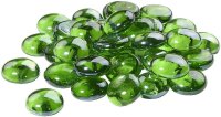 GLOREX Muggelsteine grün Glasnuggets Ø 20,0 mm, 200,0 g, 1 Pack