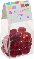 GLOREX Muggelsteine rot Glasnuggets Ø 20,0 mm,...
