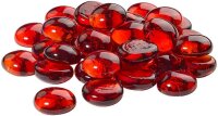 GLOREX Muggelsteine rot Glasnuggets Ø 20,0 mm, 200,0 g, 1 Pack