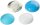 GLOREX Muggelsteine blau, weiß, hellblau Glasnuggets Ø 20,00 mm, 200,0 g, 1 Pack