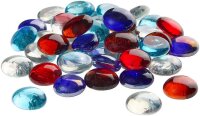 GLOREX Muggelsteine mehrfarbig Glasnuggets Ø 20,00 mm, 200,0 g, 1 Pack