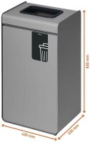 DURABLE DURASORT® Mülleimer 55,0 l anthrazit, 1 St.