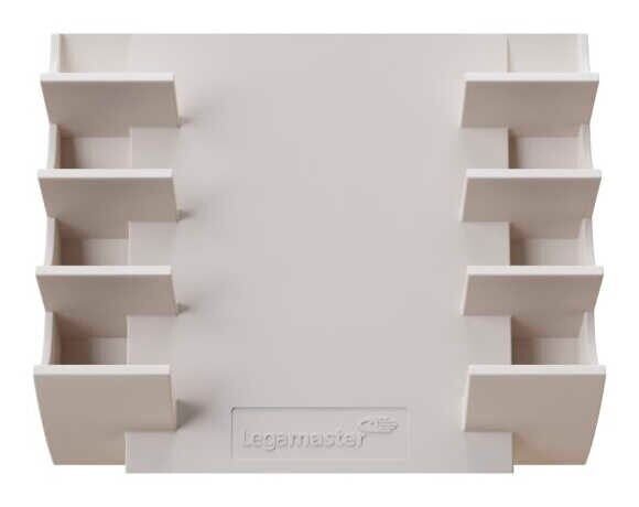 Legamaster Stiftablage warmgrau Kunststoff 4 Fächer 13,0 x 4,0 x 15,3 cm
