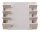 Legamaster Stiftablage warmgrau Kunststoff 4 Fächer 13,0 x 4,0 x 15,3 cm