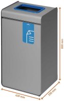 DURABLE DURASORT® Mülleimer 55,0 l blau, 1 St.