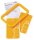DURABLE DURASORT® Mülleimer 55,0 l gelb, 1 St.